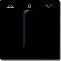 Busch-Jaeger Zentralscheibe Jalousie Drehgriff, Abdeckung anthrazit, Retail