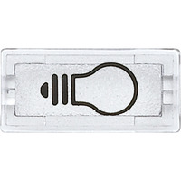 Merten Symbol Licht klar rechteckig, Rahmen transparent, Retail