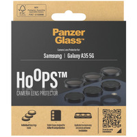 PanzerGlass Hoops Kameraschutz, Schutzfolie schwarz, Samsung Galaxy A35 5G