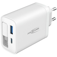 Ansmann Home Charger 230PD mit Kabel / 3 A / 30 W / 2 Port, Ladegerät weiß