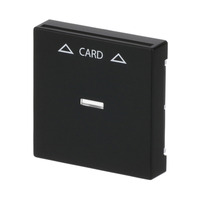 Busch-Jaeger Zentralscheibe für Cardschalter mit Symbolik und Kalotte schwarz, Retail