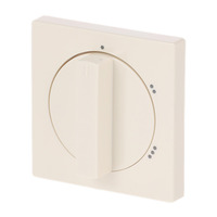 Busch-Jaeger Zentralscheibe für Dreistufen-Drehschalter mit Drehknopf, Abdeckung weiß, Retail