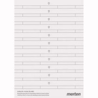 Merten Beschriftungsstreifen für M-PLAN Rahmen weiß, Retail