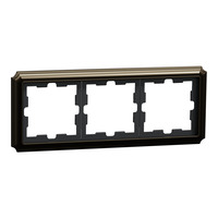 Merten D-Antik Metallrahmen 3-fach Rahmen Retail