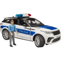 bruder 02890 Range Rover Velar Polizeifahrzeug mit Polizist, Modellfahrzeug inkl. Light + Sound Modul