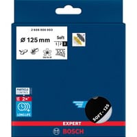 Bosch Professional Expert Multiloch Universalstützteller, weich, Ø125mm, M8+5/16", Schleifteller schwarz, für Exzenterschleifer