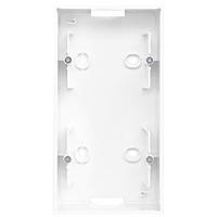 Busch-Jaeger Aufputz-Gehäuse für Einsätze und Zentralscheiben mit Abdeckrahmen, 2 Einheiten, Kunststoff Retail