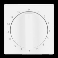 Busch-Jaeger Zentralscheibe stud-ws/mt, Rahmen weiß, Retail