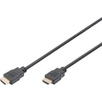 Digitus HDMI High Speed Anschlusskabel, mit Ethernet, Full HD 1080i/p schwarz, 3 Meter, Standard