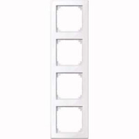 Merten Rahmen vierfach waagerecht und senkrecht, glänzend, antibakteriell, Typ 478425 weiß (glänzend), Retail