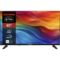 Telefunken D40F751X7CW, LED-Fernseher 102 cm (40 Zoll), schwarz, FullHD, Tripple-Tuner, TiVo-Betriebssystem