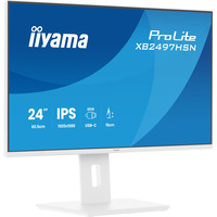 iiyama ProLite XB2497HSN-W1, LED-Monitor 60.5 cm (23.8 Zoll), weiß, FullHD, IPS, HDMI, DP, USB-C, USB-Hub, Daisy Chain, 100Hz Panel