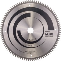 Bosch Professional PRO Multi Material Kreissägeblatt, Ø 305mm, 96Z Bohrung 30mm, für Kapp- & Gehrungssägen