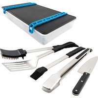 Broil King Grillbesteck-Set Porta-Chef, 5-teilig schwarz/edelstahl, in Marinier- und Aufbewahrungsbox