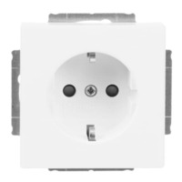 Busch-Jaeger Schutzkontaktsteckdose Einsatz Typ F 20 EUCRB-884 weiß (matt), Retail