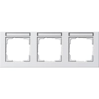 Gira Abdeckrahmen 3-fach Rahmen waagerecht matt bruchsicher, Abdeckung weiß, Retail