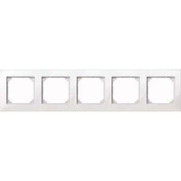 Merten M-PLAN Rahmen 5-fach Rahmen aus Thermoplast glänzend weiß, Retail