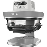  Ninja Crispi Pro 5-in-1 Heißluftfritteuse weiß/transparent, 2050 Watt, 2 Körbe 2,3 und 5,7 Liter