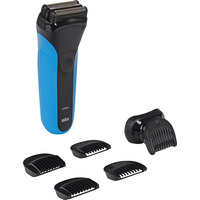 Braun Series 3 310BT, Rasierer schwarz/blau, Wet&Dry