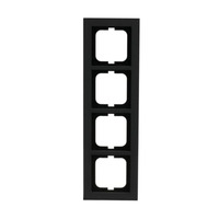 Busch-Jaeger Abdeckrahmen 4-fach, Abdeckung grau, Retail