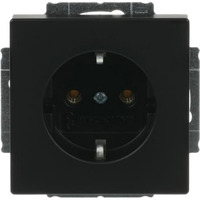 Busch-Jaeger Steckdosen-Einsatz CEE 7/3 Typ F Unterputz mit Steckklemme 16 Ampere 250 Volt schwarz (matt), Retail