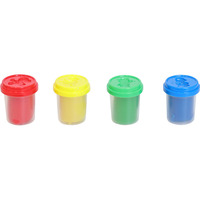 Creathek Knete 4er Set Grundfarben 448g, Kneten blau