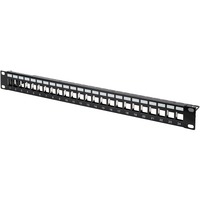 Digitus DN-91411, Patchpanel schwarz, Rackmount (1 HE), 24-Port