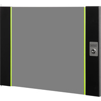 Digitus Glas-Fronttür für 19" 9HE Wandgehäuse Unique Serie, Frontpanel schwarz, 9 Höheneinheiten