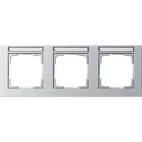 Gira Abdeckrahmen 3-fach Aluminium, Abdeckung aluminium, Retail