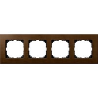 Merten Holzrahmen vierfach nussbaum, Retail