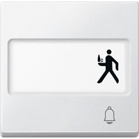 Merten Wippe Klingel mit Schriftfeld weiß, Retail