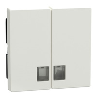 Merten Wippe mit Symbolfenster für Serienschalter, zweiteilige Taste, glänzend, Thermoplast weiß (glänzend), Retail