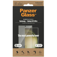 PanzerGlass Displayschutz Ultra-Wide Fit, Schutzfolie transparent, Samsung Galaxy S23 Ultra, EasyAligner