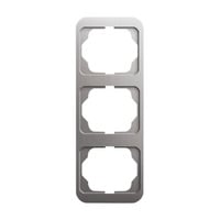 0 Rahmen dreifach senkrecht alpha platin, Retail