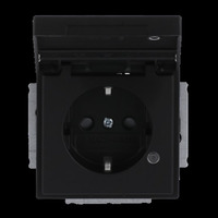 Busch-Jaeger Schutzkontakt-Steckdosen-Einsatz Typ F 20 EUKNBL-885 schwarz, Retail