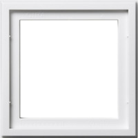 Gira Montageadapter 1fach für Abdeckrahmen Gira E2 für flachen Einbau weiß, Retail