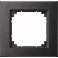 Merten Rahmen einfach, Thermoplast edelmatt, Schutzart IP20, Schlagfestigkeit IK02, 85,8x83,4x10,1 mm anthrazit, Retail