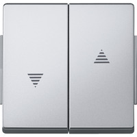 Merten Wippe Aluminium für Rollladenschalter und Wipptaster Einsatz aluminium, Retail