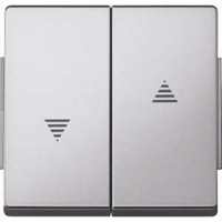 Merten Wippe Aluminium für Rollladenschalter und Wipptaster Einsatz aluminium, Retail