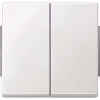 Merten Wippe für Serien-, Doppelwechselschalter- und Doppeltaster-Einsatz, zweiteilig, glänzend weiß (glänzend), Retail