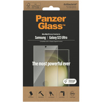 PanzerGlass Displayschutz Ultra-Wide Fit, Schutzfolie transparent, Samsung Galaxy S23 Ultra, EasyAligner