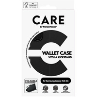 PanzerGlass Wallet Case mit Kickstand, Handyhülle schwarz, Samsung Galaxy A36 5G