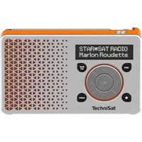 TechniSat DIGITRADIO 1 silber/orange, UKW, DAB+, Klinke