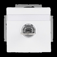 Busch-Jaeger Schutzkontakt Steckdosen Einsatz mit Schloss und erhöhtem Berührungsschutz weiß, Retail