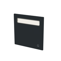 Busch-Jaeger Wippe mit Beschriftungsfeld mit Symbol Klingel schwarz, Retail