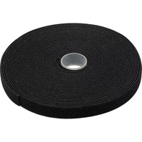 Digitus Klettband auf Rolle, 10 Meter Rolle, Kabelführung schwarz, 15mm breit