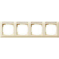 Gira Rahmen vierfach mit Schriftfeld weiß, Retail