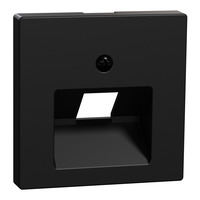 Merten Zentralplatte einfach für Unterputz-Anschlusseinheit Einsatz System M UAE-Einsatz schwarz (matt), Retail