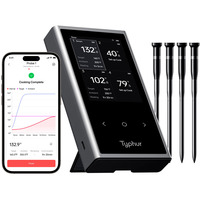 Typhur Sync Quad, Thermometer schwarz, inkl. 4 Sonden