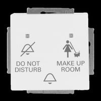 0 Klingeltasteneinsatz Do Not Disturb Make Up Room, Taster weiß, Retail